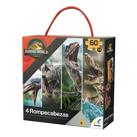 Rompecabezas 4 En 1 Jurassic World 60 Pzs Rompecabezas 4 En 1 Jurassic World 60 Pzs