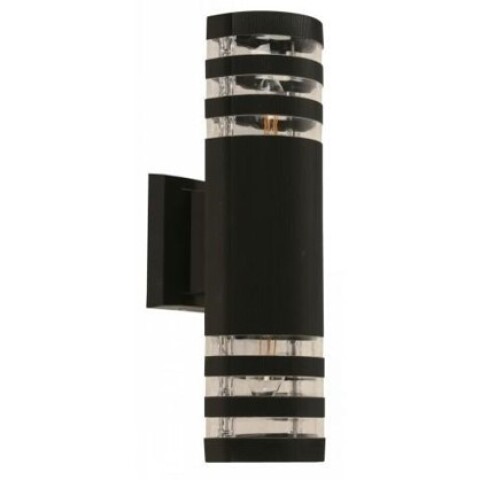 APLIQUE EXTERIOR ADO 2L NEGRO PARED E27 RAYAS APLIQUE EXTERIOR ADO 2L NEGRO PARED E27 RAYAS
