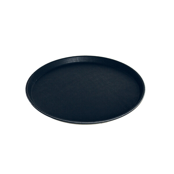 BANDEJA PARA SERVIR ANTIDERRAPANTE REDONDA Ø 35 CM NEGRO
