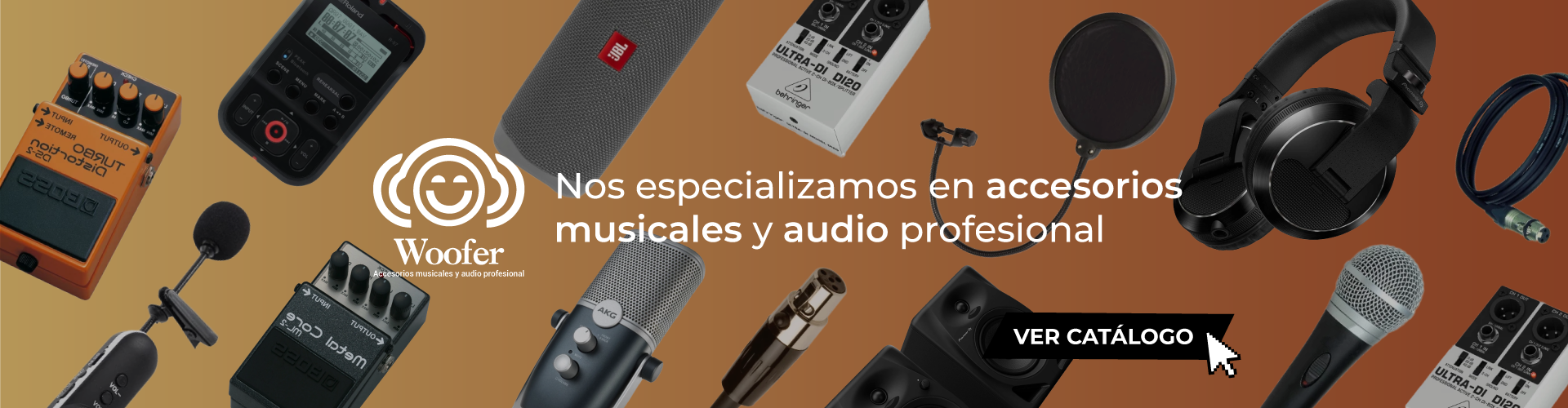 Nos especializamos en accesorios musicales y audio profesional