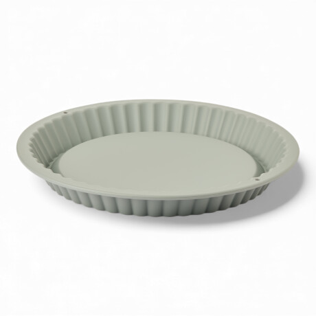 Bandeja Molde Redondo de Silicona 26.5×3.2cm Gris