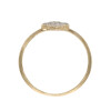 Anillo Trébol Sutil en Oro 18k con circonias Anillo Trébol Sutil en Oro 18k con circonias