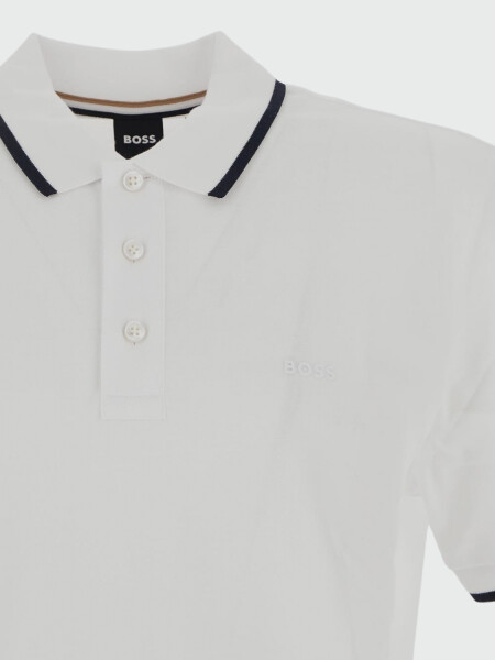 BOSS Black - Polo Parlay 190 Regular Fit Blanco