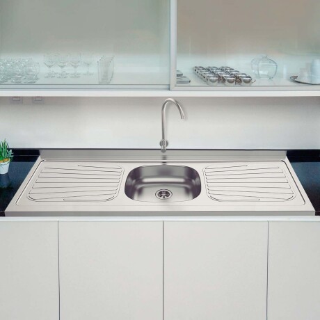 MESADA PILETA CENTRAL 120 CM ACERO-INOXIDABLE GRIS TRAMONTINA