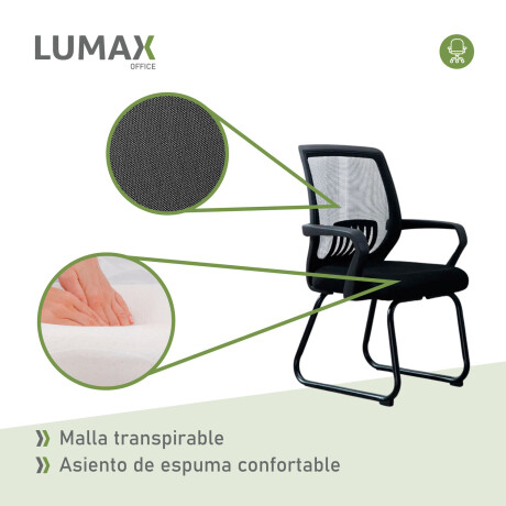 Silla oficina Thames ergonómica fija Negro
