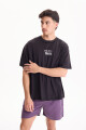 Remera Script Negro