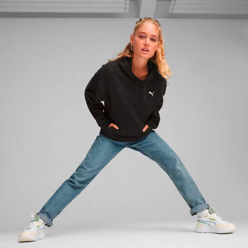 W HER HOODIE Negro