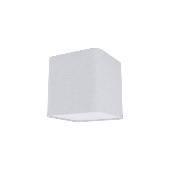 Plafón cuadrado tela blanco dif.opal E27 POSADERRA EG3378