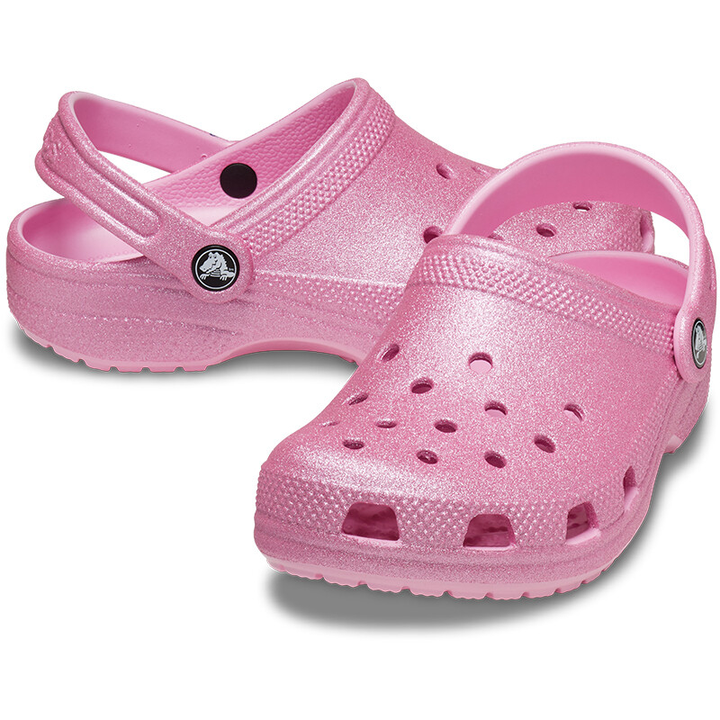 Crocs Classic Glitter Niños Pequeños Rosa