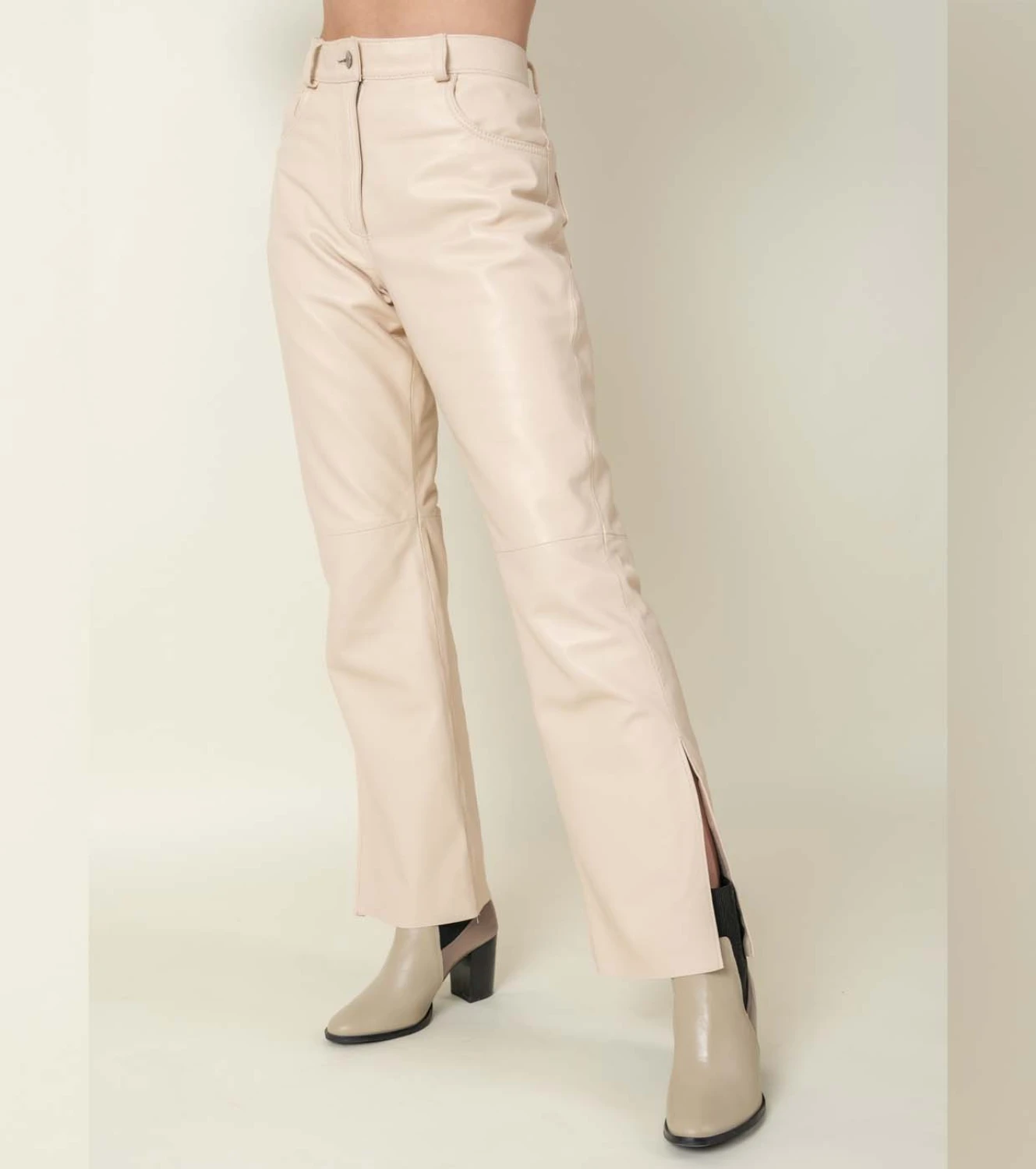 Leather Pant natural l