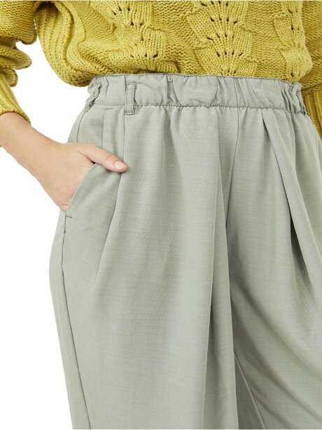 Nothin to say pleated trouser VERDE