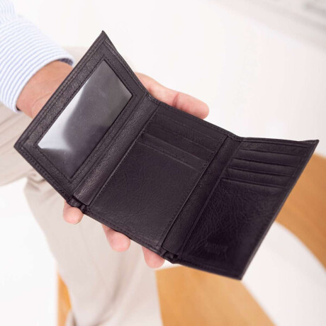 Billetera Cuero Seth Negro