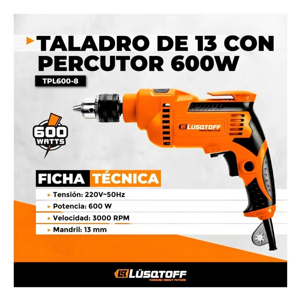 Taladro percutor 600w - 13mm Taladro Percutor 600w - 13mm