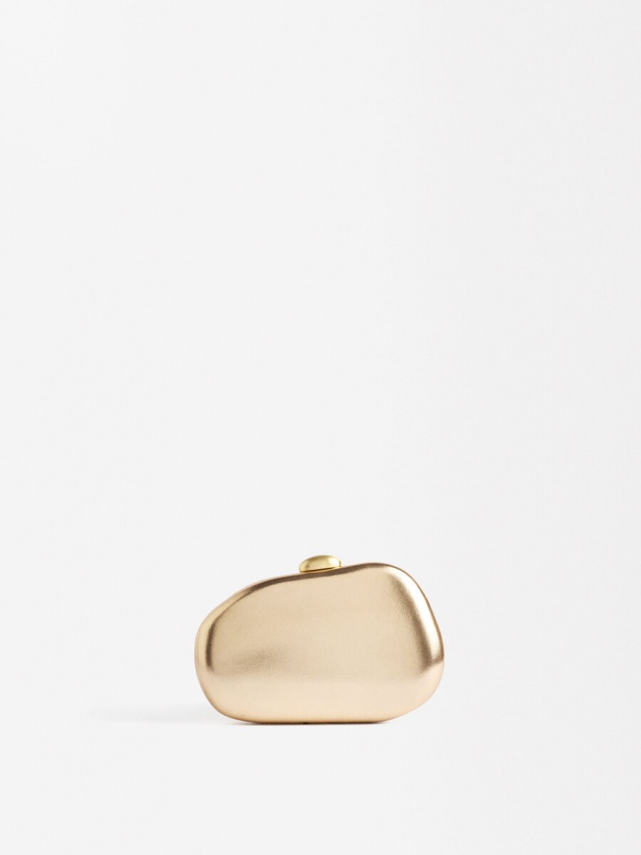 Clutch De Fiesta Metalizado dorado