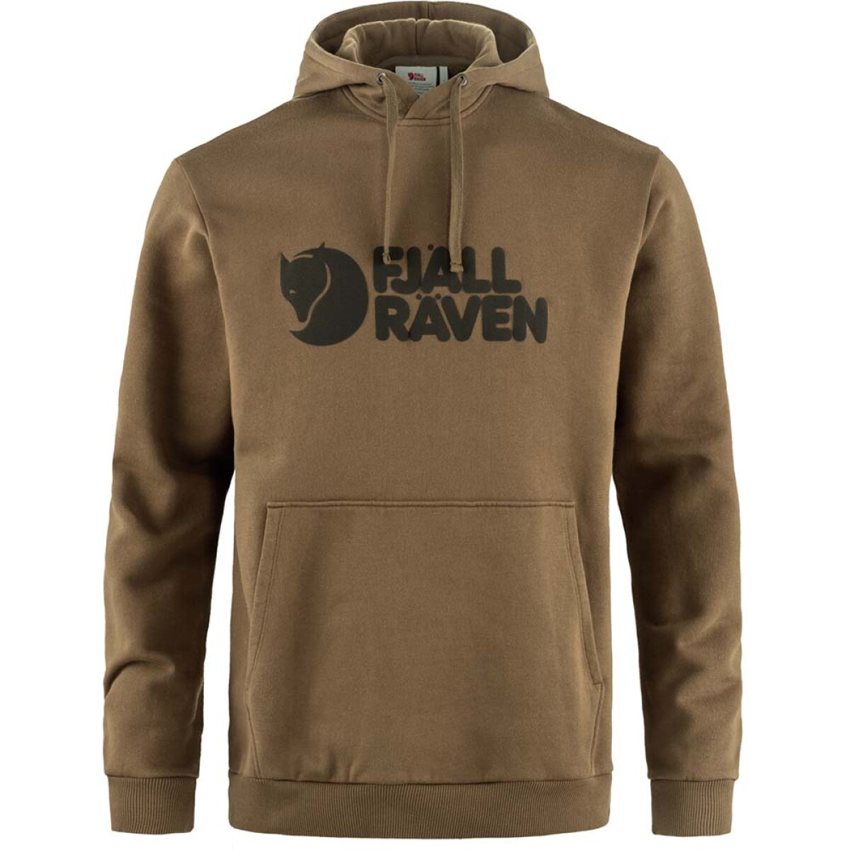 Polerón Fjallraven Logo Hoodie Hombre - Wood Brown 
