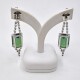 H.Stern Maravillosas Caravanas En Oro 18K Blanco Con Turmalinas Verdes Y Brillantes. H.Stern Maravillosas Caravanas En Oro 18K Blanco Con Turmalinas Verdes Y Brillantes.