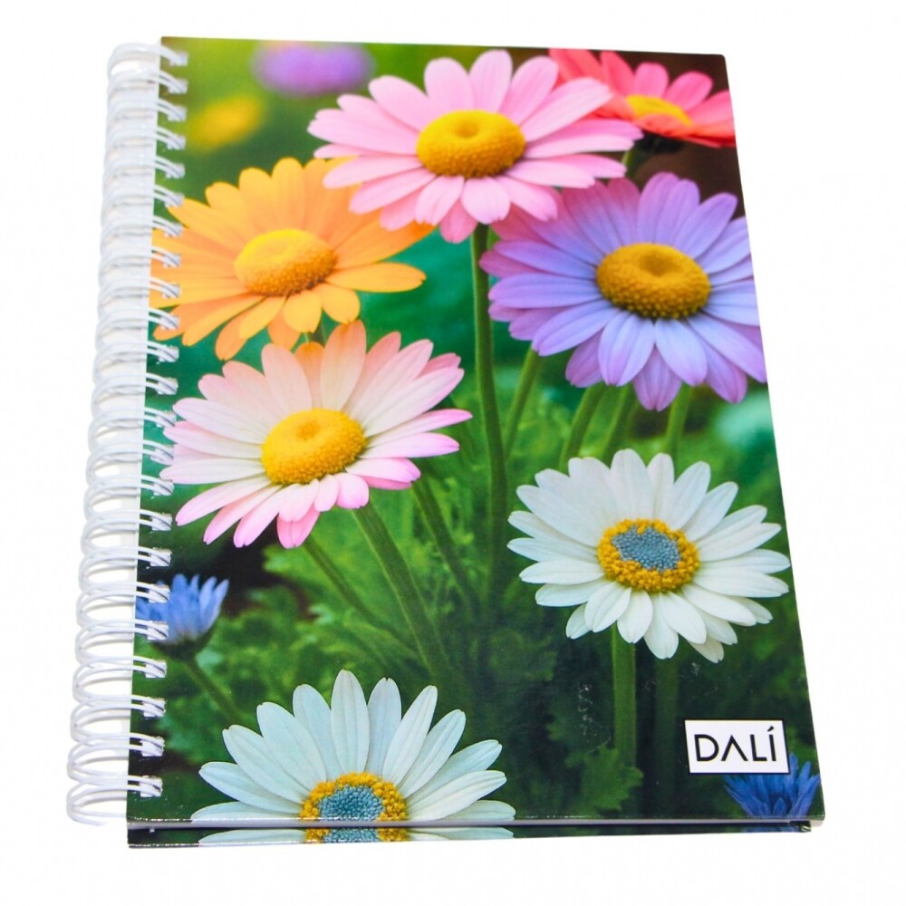 CUADERNOLA DALI 200 HOJAS SUPER TAPA DURA TAPA MARGARITAS