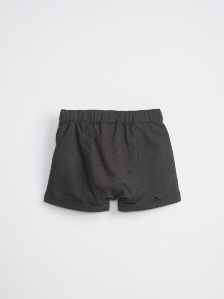 Short con botones Gris