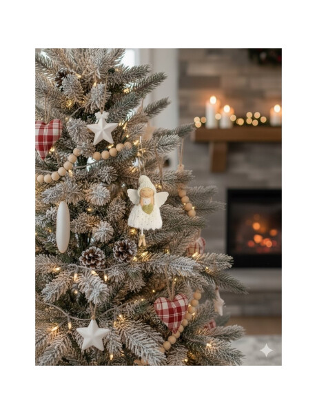 COLGANTE NAVIDEÑO ANGEL TELA COLGANTE NAVIDEÑO ANGEL TELA