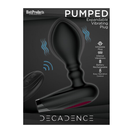 Plug Vibrador Expandible Pumped Decadence Plug Vibrador Expandible Pumped Decadence