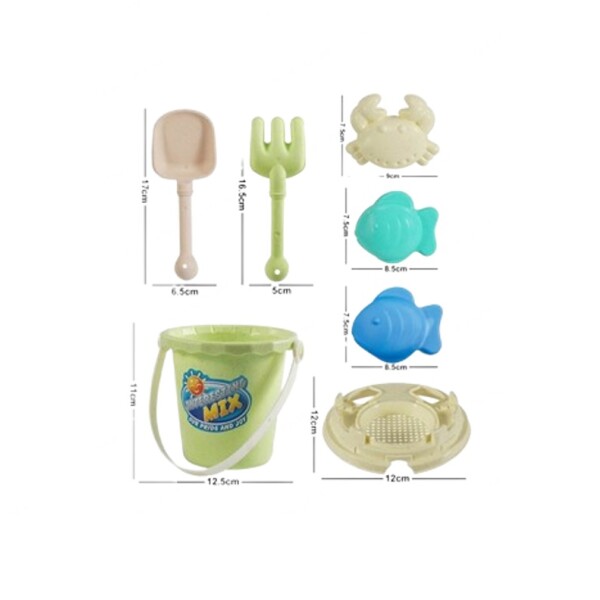 Set de playa 4pcs verde