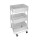 Carrito Organizador Multiuso Selecta Metálico 3 Estantes Blanco