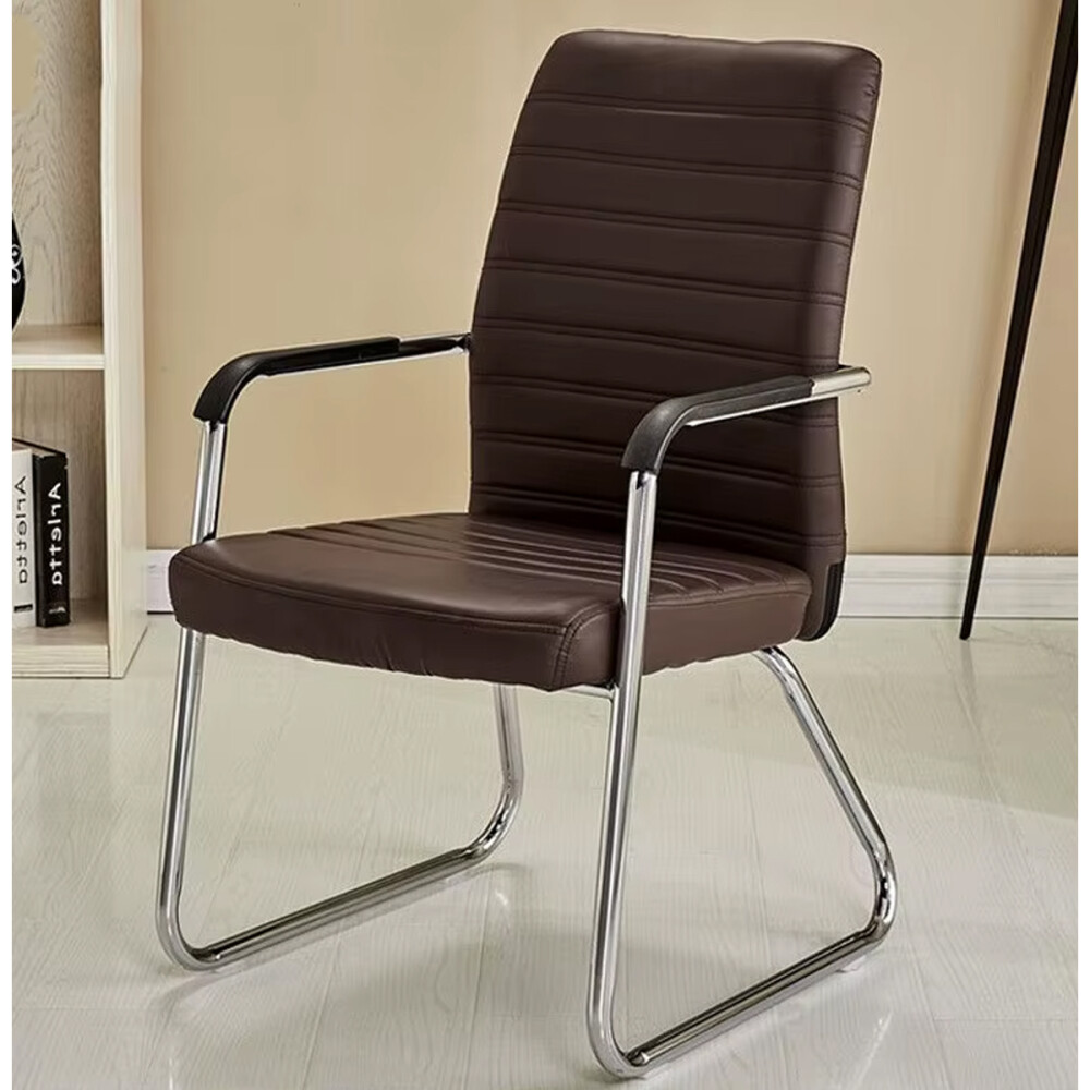 Silla fija eco cuero modelo Fix Marrón