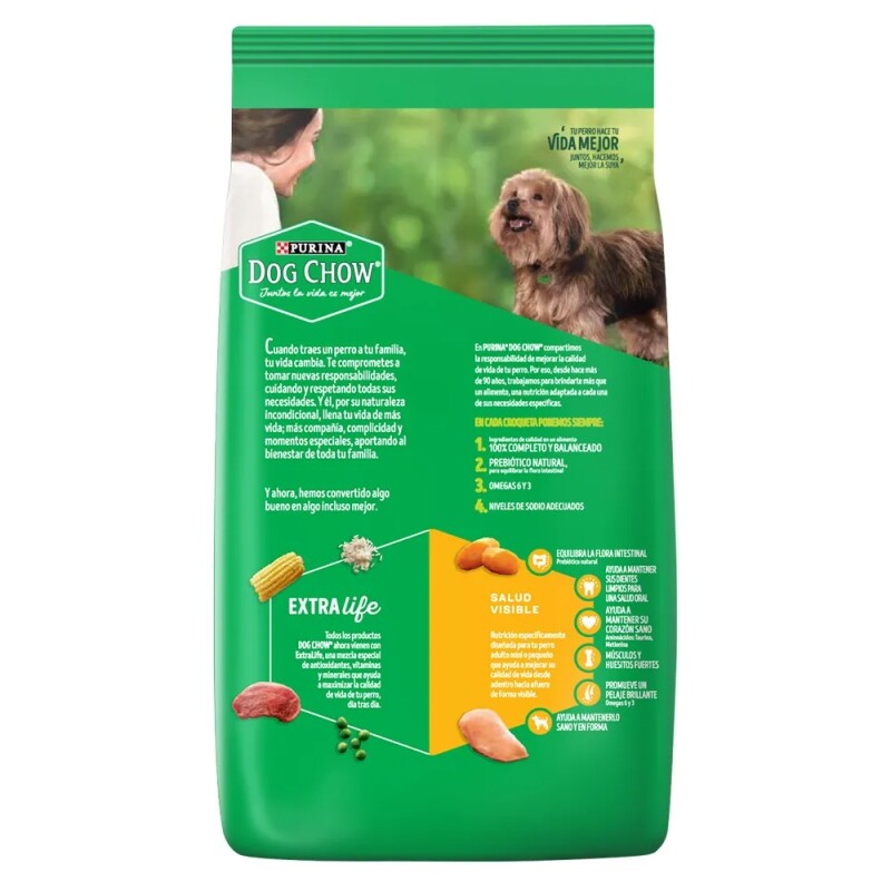 DOG CHOW PERROS ADULTOS RAZAS MINIS Y PEQUEÑAS 21 KG