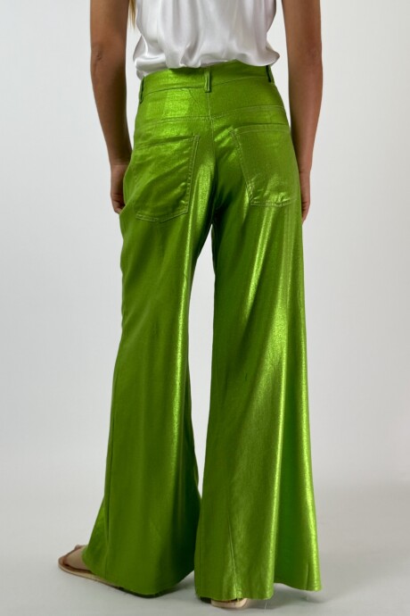 PANTALON JACINTO METALIZADO Verde Manzana