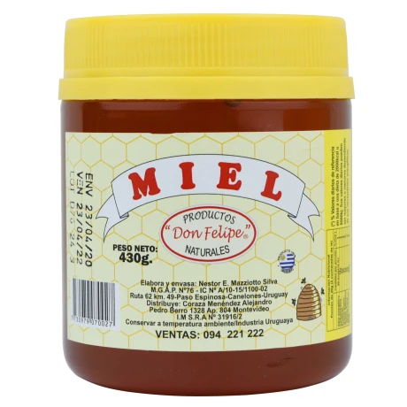 MIEL DON FELIPE 430 GR MIEL DON FELIPE 430 GR