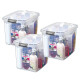 Set x3 Caja organizadora 11 lts TRANSPARENTE