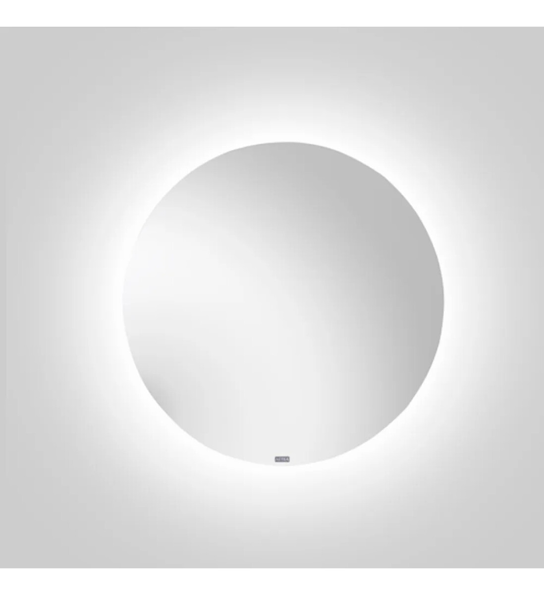 Espejo Redondo Con Luz Led Sin Marco 50cm Diametro Tactil - Blanco 