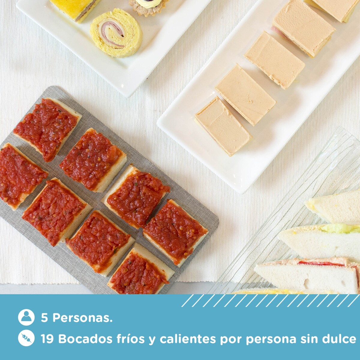 Lunch Fiestas 5 personas Premium - Sin Dulce - 000 