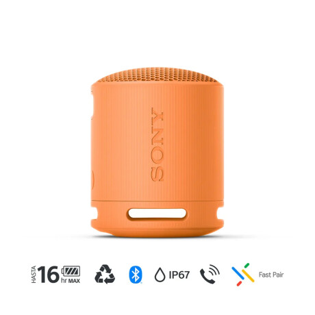Parlante Inalámbrico Portatil Sony SRS-XB100 Naranja