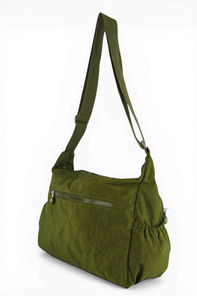 Morral con bolsillos Verde