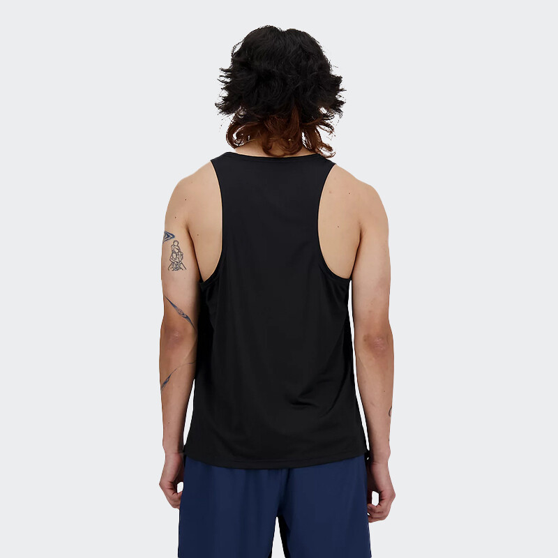 Musculosa New Balance Run Singlet Negro
