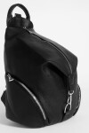 Mochila cierre vertical negro