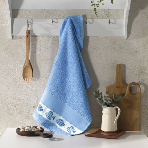 Repasador Cocina Dohler Jacquard Picnic 45 cm x 70 cm Peces