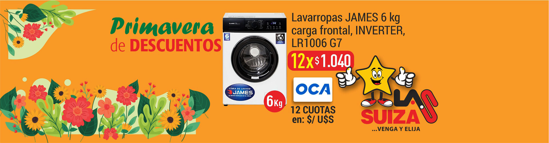 Lavarropas 6K James
