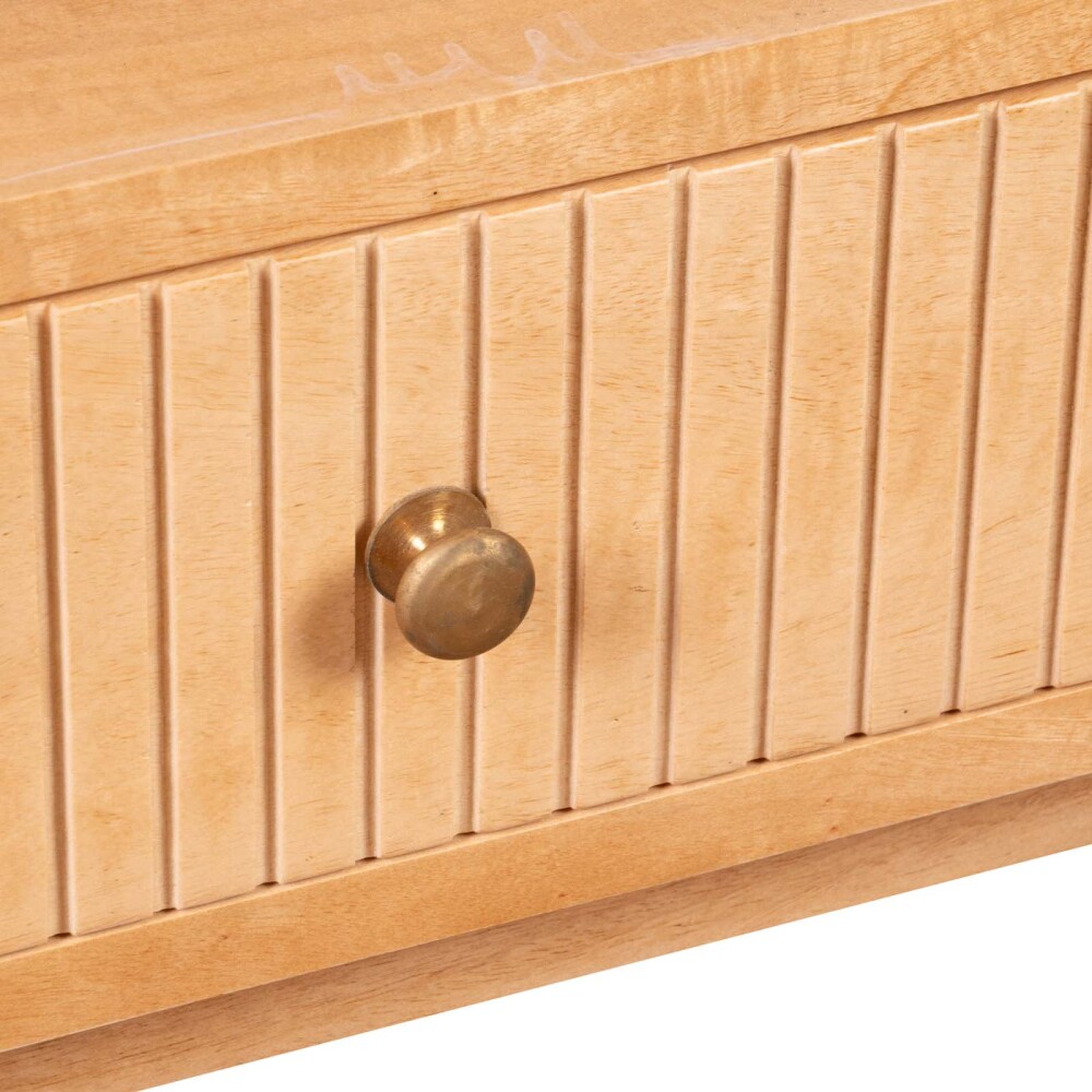 RACK DE LIVING PARA TV MADERA-DE-MANGO NATURAL-BEIGE ENZO NATURAL