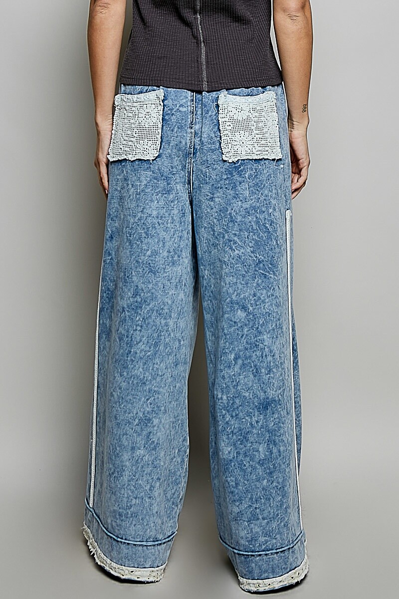 PANTALON DENIM PARCHES Denim