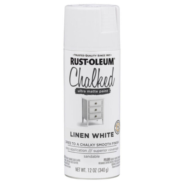 Esmalte Aerosol Tizado 340Gr Blanco Lino Rust Oleum