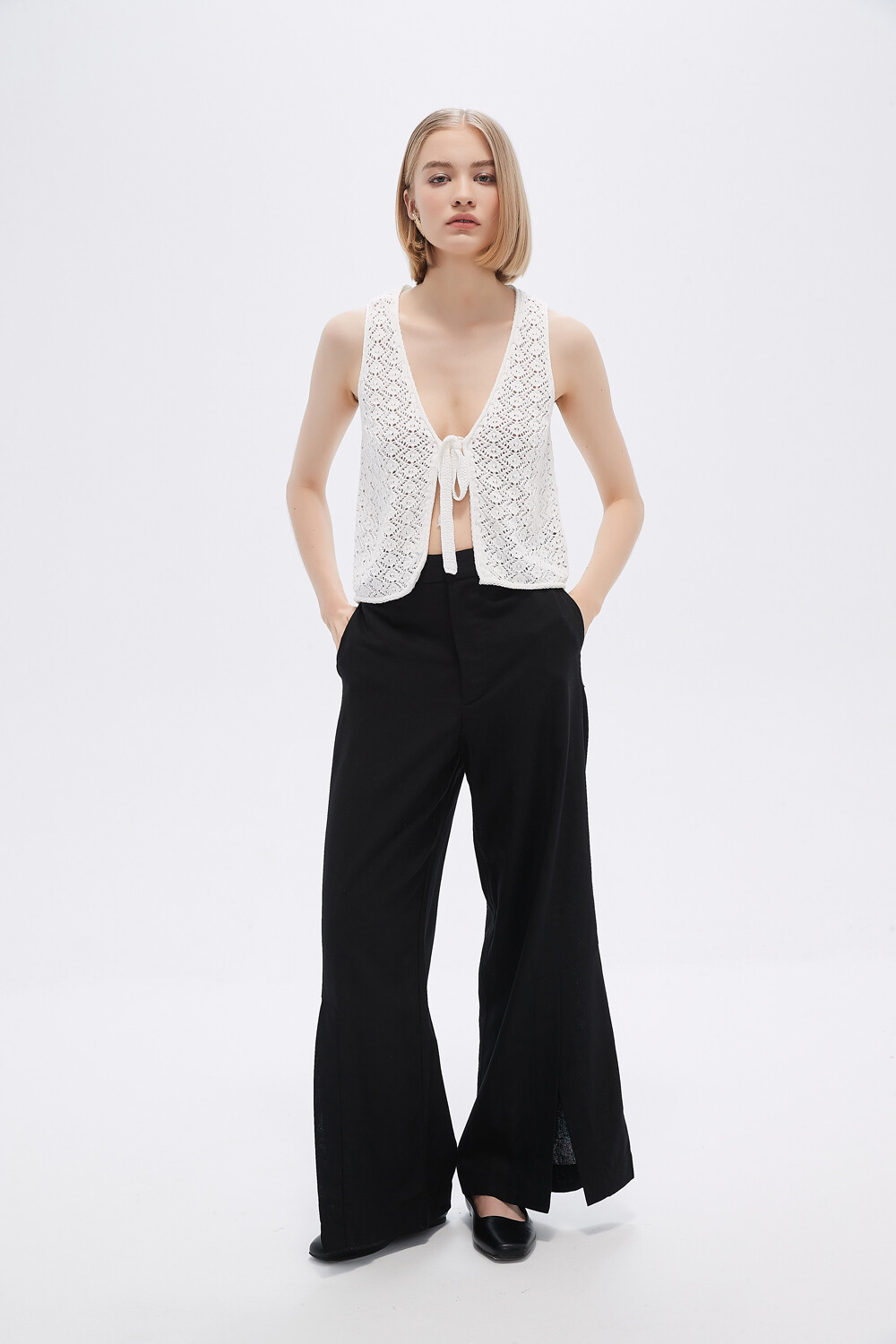 Tops Titik Marfil / Off White