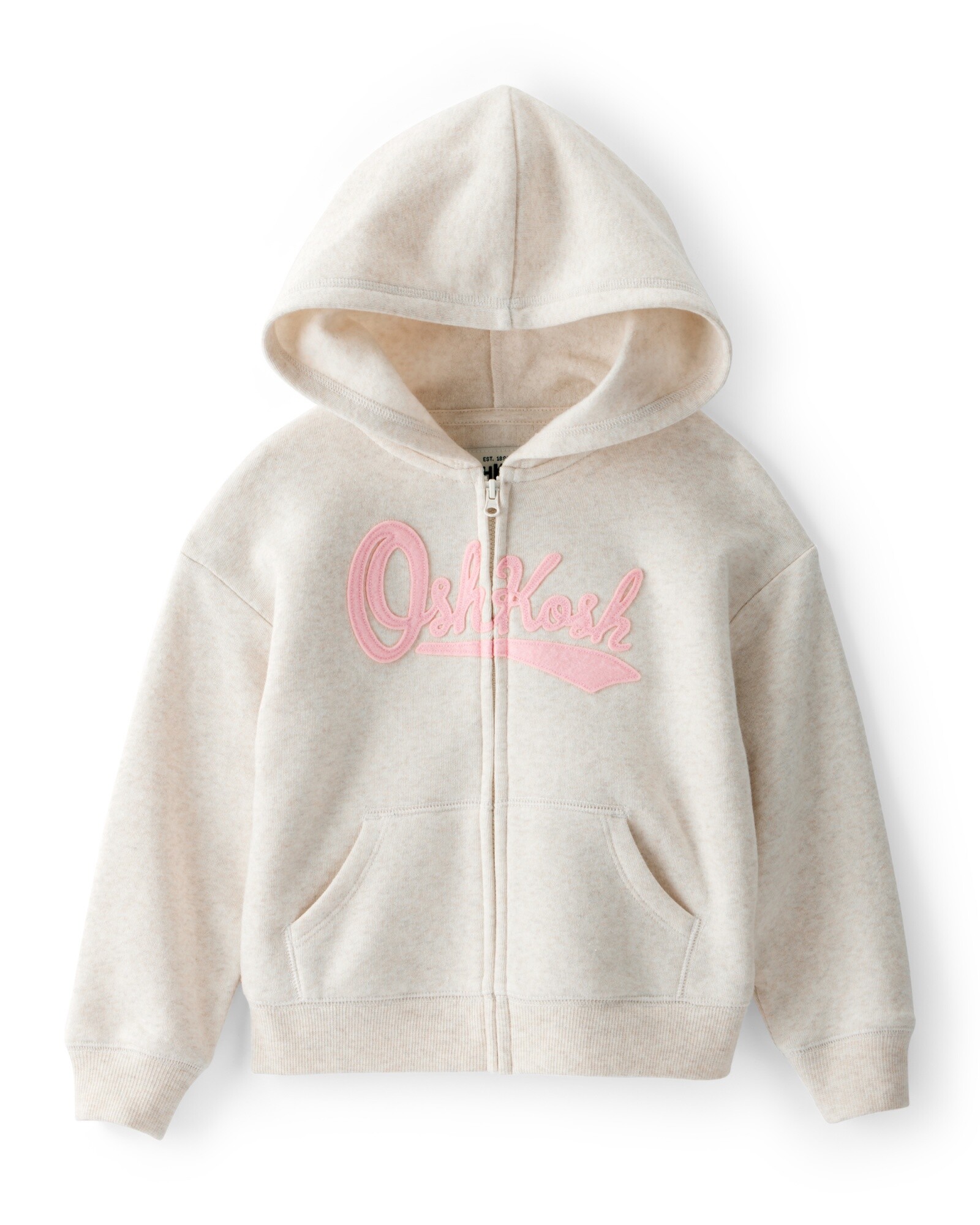 Campera de algodón con felpa, crema Sin color