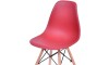 Silla Eames DKR - Base En Madera Rojo