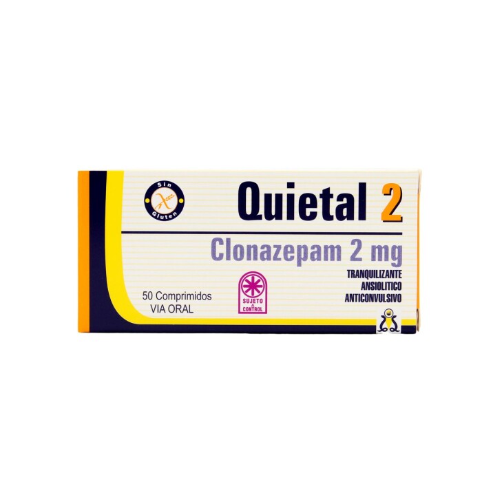QUIETAL 2 MG. CJ X 50 COMPRIMIDOS única