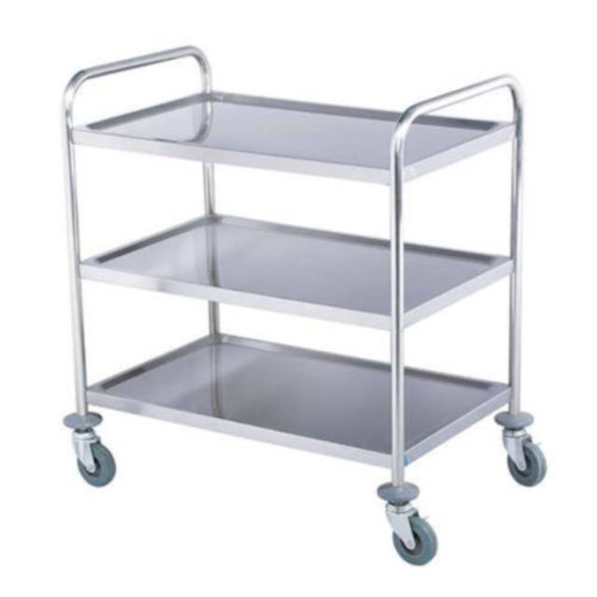 Carro inox 3 estantes 81 X 46 X 85 cm 