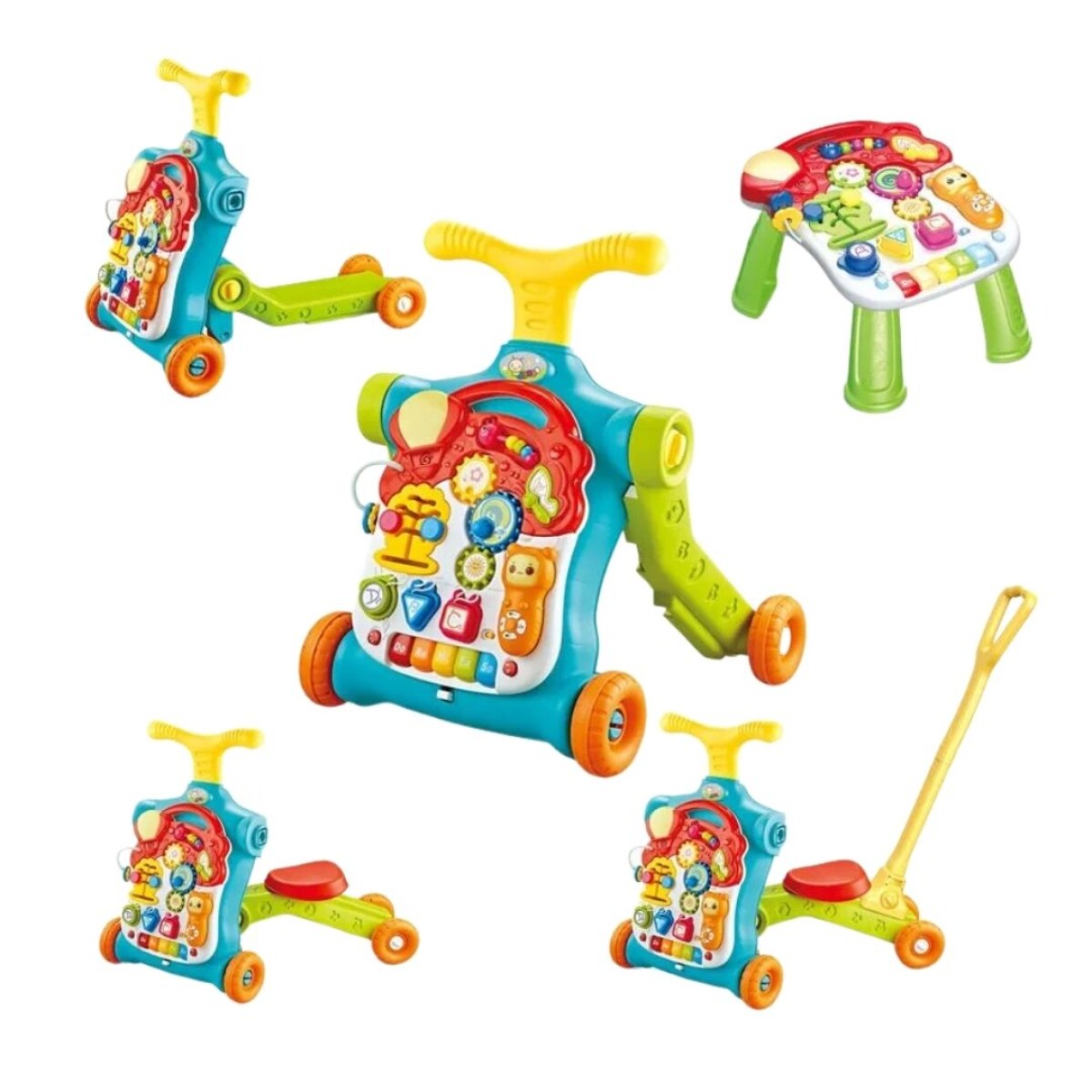 Caminador 5 En 1 Bebé Andador Multifuncional Juguete Musical 