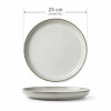 Plato de Cerámica Organic Set 6 Unidades - Gris Plato de Cerámica Organic Set 6 Unidades - Gris