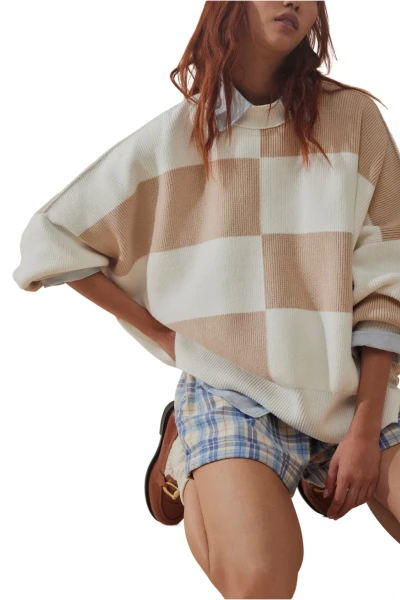 BUZO CHECKER EASY STREET Blanco